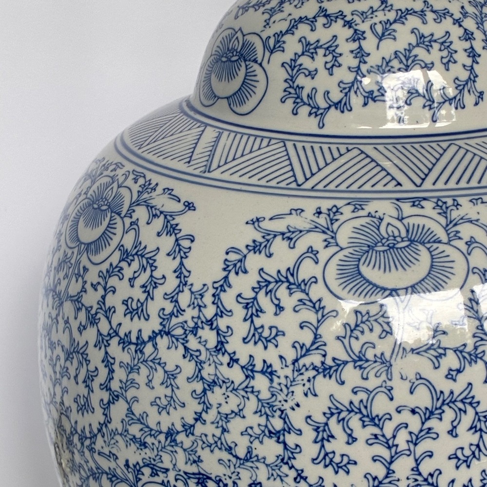 Lauren Ralph Lauren Table Lamp Ginger Jar Floral Grandmillenial Luxury Coastal - Picture 2 of 14